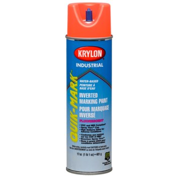 Krylon Quik-Mark Paint A03408004, Fluorescent Orange, 16 oz