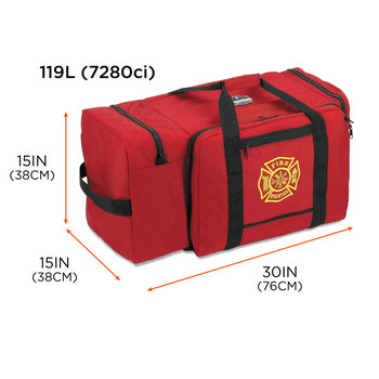 Ergodyne Arsenal GB5005 Red Nylon/Polyurethane Protective Duffel Bag - 21 in Width - 16 in Length - 15 in Height - 720476-13005