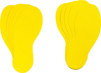 Picture of Brady Yellow Vinyl 31550 Footprint Marking Label (Main product image)