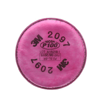 3M 7000 2097 Reusable Respirator Filter 07184, Magenta, P100