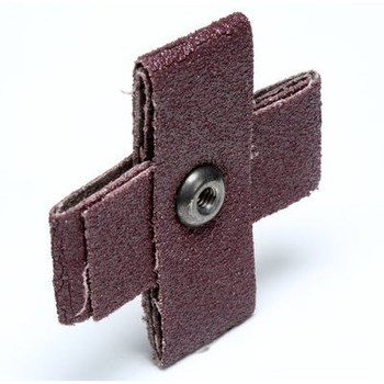 3M 341D 27378 Cross Pad - Aluminum Oxide - 2 in x 2 in - 80 - Medium