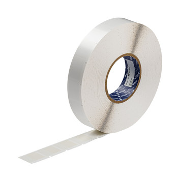 Picture of Brady Wraptor White, Clear Vinyl Thermal Transfer BA62-3-417 Pre-sized Labels for Printers (Main product image)