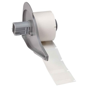 Picture of Brady M710 White, Clear Vinyl Thermal Transfer M7-19-427 Self-Laminating Wire & Cable Labels (Main product image)