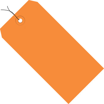 Picture of Shipping Supply Orange 13 Point Cardstock 13452 Colored Tags (Main product image)