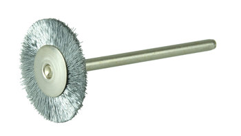 Weiler 26140 Wheel Brush - 3/4 in Dia - Crimped Steel Bristle