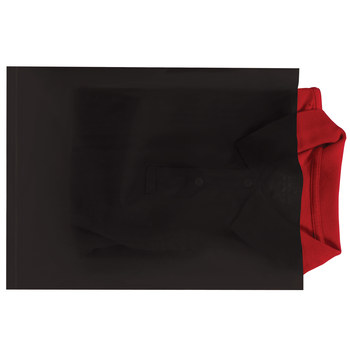 Black Flat Poly Bag - 12 in x 15 in - 2 mil Thick - 11760