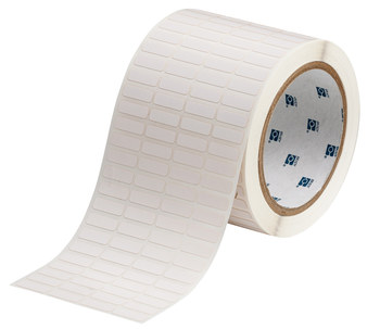 Picture of Brady White Polyimide Thermal Transfer THT-1-497-10 Die-Cut Thermal Transfer Printer Label Roll (Main product image)
