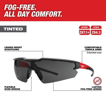 Milwaukee Safety Glasses 48-73-2018 - Red/Black - 60138