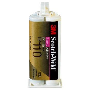 3M Scotch-Weld DP110 Clear Two-Part Epoxy Adhesive - Base & Accelerator (B/A) - 50 ml Cartridge - 82465