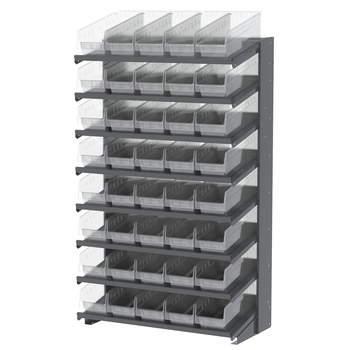 Akro-Mils Fixed Rack APRS18098SC, Gray, 8 Shelves | RSHughes.com