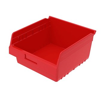 Akro-Mils APRD010 Fixed Rack - Gray - 16 Shelves - APRD010R RED