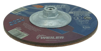 Weiler Tiger Ceramic Depressed-Center Grinding Wheel 68389 - 7 in - Ceramic - 24 - T