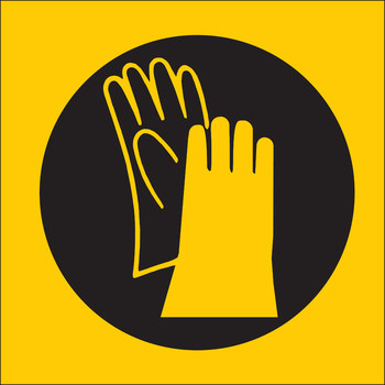 Picture of Brady B-302 Polyester Square PPE Sign part number 84555 (Main product image)