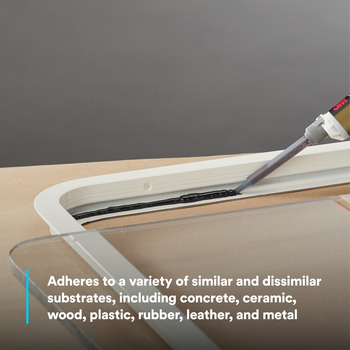 3M Scotch-Weld 620 Two-Part Base & Accelerator (B/A) Black Urethane Adhesive - Liquid 48.5 ml Syringe - 08960