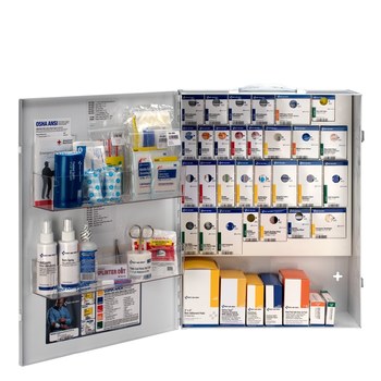 First Aid Only First Aid Cabinet Without Medications - 5 in Width - 16 in Length - 21 in Height - Metal Case Construction - 092265-90829