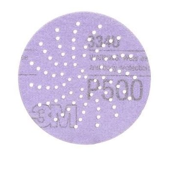 3M Hookit Hook & Loop Disc 30272 - Aluminum Oxide - 3 in - P500 - Fine