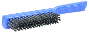 Weiler Steel Hand Wire Brush - 2.45 in Width x 10.85 in Length - 0.012 in Bristle Diameter - 73217