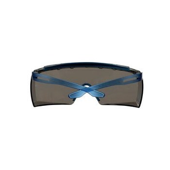 3M SecureFit 3700 OTG Series Safety Glasses SF3702XSGAF-BLU - Scotchgard AF/AS Gray Lens, Blue Temples, Brow Guard