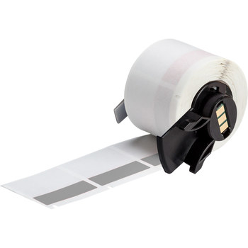Picture of Brady Clear / Gray Self-Extinguishing, Self-Laminating Vinyl Thermal Transfer PTL-32-427-GY Die-Cut Thermal Transfer Printer Label Roll (Main product image)