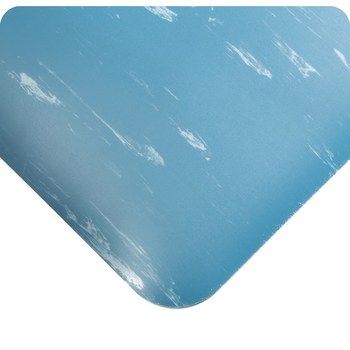 Picture of Wearwell Smart Tile Top 496 Blue Recycled Urethane Sponge Textured Anti-Fatigue Mat (Main product image)