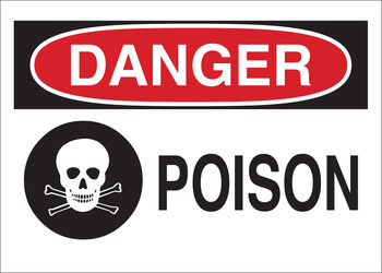 Picture of Brady B-401 Polystyrene Rectangle White English Hazardous Material Sign part number 22337 (Main product image)