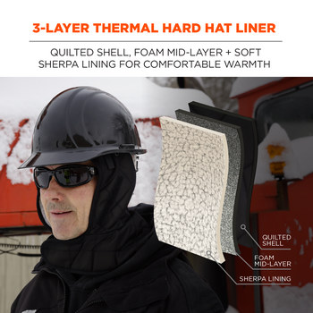 Ergodyne N-Ferno 6952 Black Nylon Cold Weather Head Liner - 720476-16952