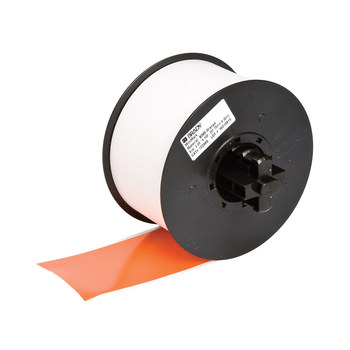 Picture of Brady Orange Indoor / Outdoor Vinyl Thermal Transfer 113203 Continuous Thermal Transfer Printer Label Roll (Main product image)