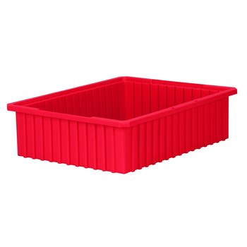 Picture of Akro-Mils 33226 Akro-Grid 0.96 ft, 7.2 gal 40 lb Red Industrial Grade Polymer Dividable Grid Container (Main product image)