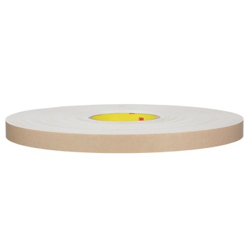 3M 7010373748 White Double Coated Foam Tape - 1 1/2 in Width x 36 yd Length - 1/16 in Thick - 23523