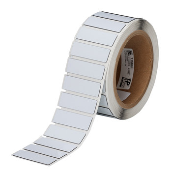 Picture of Brady White Polyester Thermal Transfer THTEP172-593-.25 Die-Cut Thermal Transfer Printer Label Roll (Main product image)