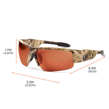 Ergodyne Skullerz Safety Glasses DAGR 52321 - Size Universal