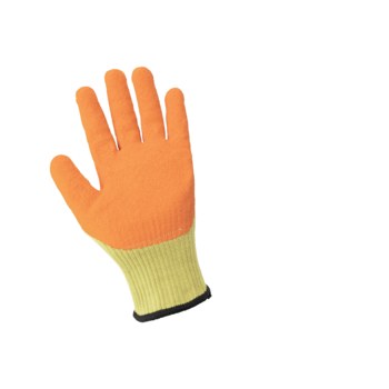 Global Glove Gripster AC600KV Yellow Large Cut-Resistant Gloves - ANSI A9 palm, ANSI A9 bottom of fingers and thumb Cut Resistance - Rubber Coating - AC600KV-9(L)