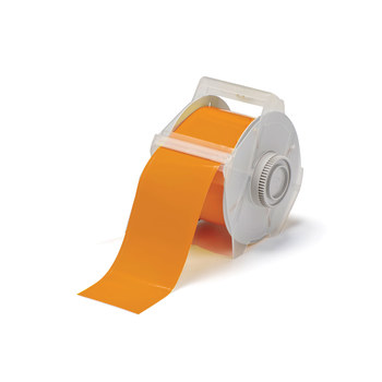 Picture of Brady Orange Indoor / Outdoor Vinyl Thermal Transfer 113152 Continuous Thermal Transfer Printer Label Roll (Main product image)