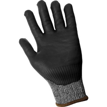 Global Glove Samurai CRX6 Salt & Pepper XL Cut-Resistant Glove - ANSI A6 Cut Resistance - Nitrile Palm & Fingertips Coating - CRX6/XL