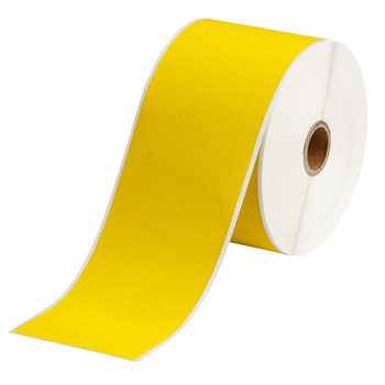 Picture of Brady Yellow Self-Extinguishing PVF Thermal Transfer THT-21-437-YL-SC Continuous Thermal Transfer Printer Label Roll (Main product image)