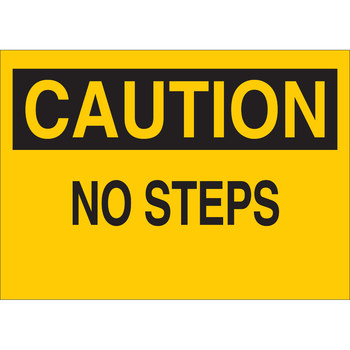 Picture of Brady B-401 High Impact Polystyrene Rectangle Yellow English Safety Awareness Sign part number 25596 (Main product image)