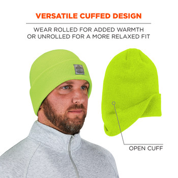Ergodyne Lime Universal Acrylic Cold Weather Head Liner - 720476-16806