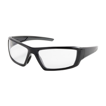 Picture of Bouton Optical Sunburst 250-47 Clear Black Universal Polycarbonate Standard Safety Glasses (Main product image)