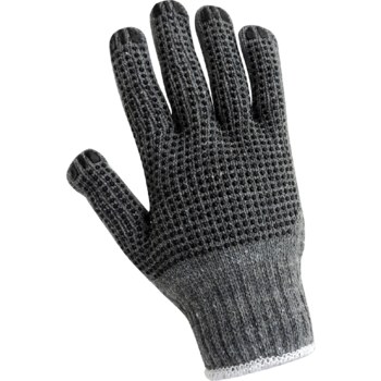 Global Glove S65D Gray Cotton/Polyester Work Glove - S65D2-2PK