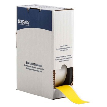 Picture of Brady ToughWash Yellow Polyester Thermal Transfer BM7C-2000-854-YL Metal Detectable Label Tape (Main product image)