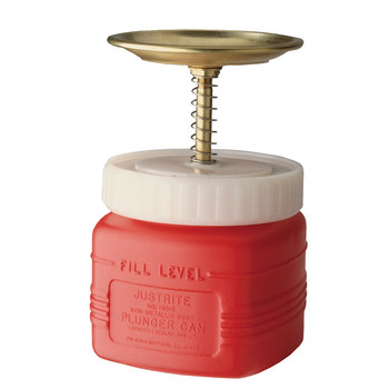 Picture of Justrite Red HDPE 1 qt Safety Can (Main product image)