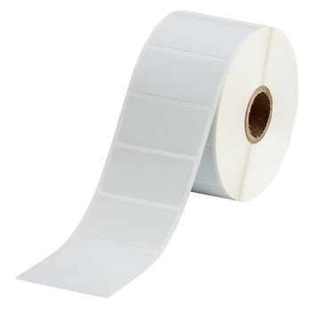 Picture of Brady Freezerbondz White Polyester Thermal Transfer THT-156-492-1.5-SC Die-Cut Thermal Transfer Printer Label Roll (Main product image)