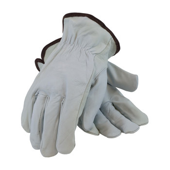 PIP 71-3618 Driver's Gloves 71-3618, L, Size Large, Leather, Gray
