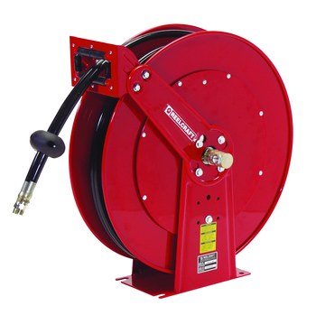 Picture of Reelcraft Industries TH86050 OMP TH80000 Series 50 ft Red Steel Hose Reel (Main product image)