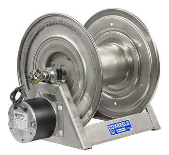 Picture of Coxreels 1125-4-100-E-SP 1125-SS Series 140 ft Unpolished Stainless Steel Stainless Steel Hose Reel (Main product image)