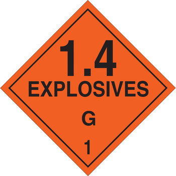 Picture of Brady B-120 Fiberglass Reinforced Polyester Square Orange English Truck Placards Sign part number 63366 (Main product image)