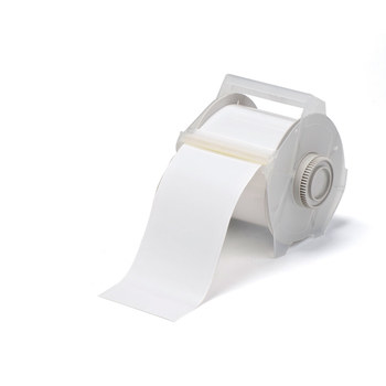 Picture of Brady White Indoor / Outdoor Polyester Thermal Transfer 76616 Continuous Thermal Transfer Printer Label Roll (Main product image)