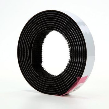 3M Dual Lock TB3540 Black Reclosable Fastener - Mushroom Hook with 250 stems/in Stem Count - 1 in Width x 10 ft Length - 97627