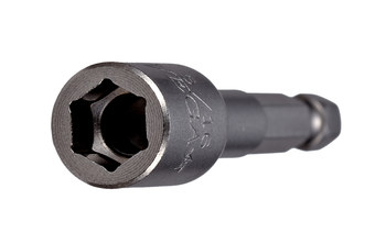 Vega Tools 7/16 in Nutsetter 165NN716 - 1/4 in-Hex Drive - 2 9/16 in Length - S2 Modified Steel - Gunmetal Grey Finish - 00380