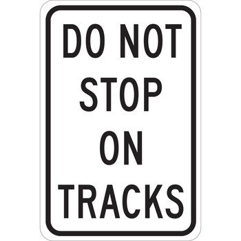 Picture of Brady B-302 Polyester Rectangle White English Stop Signs, Traffic Control Signs & Banners Sign part number 124460 (Main product image)